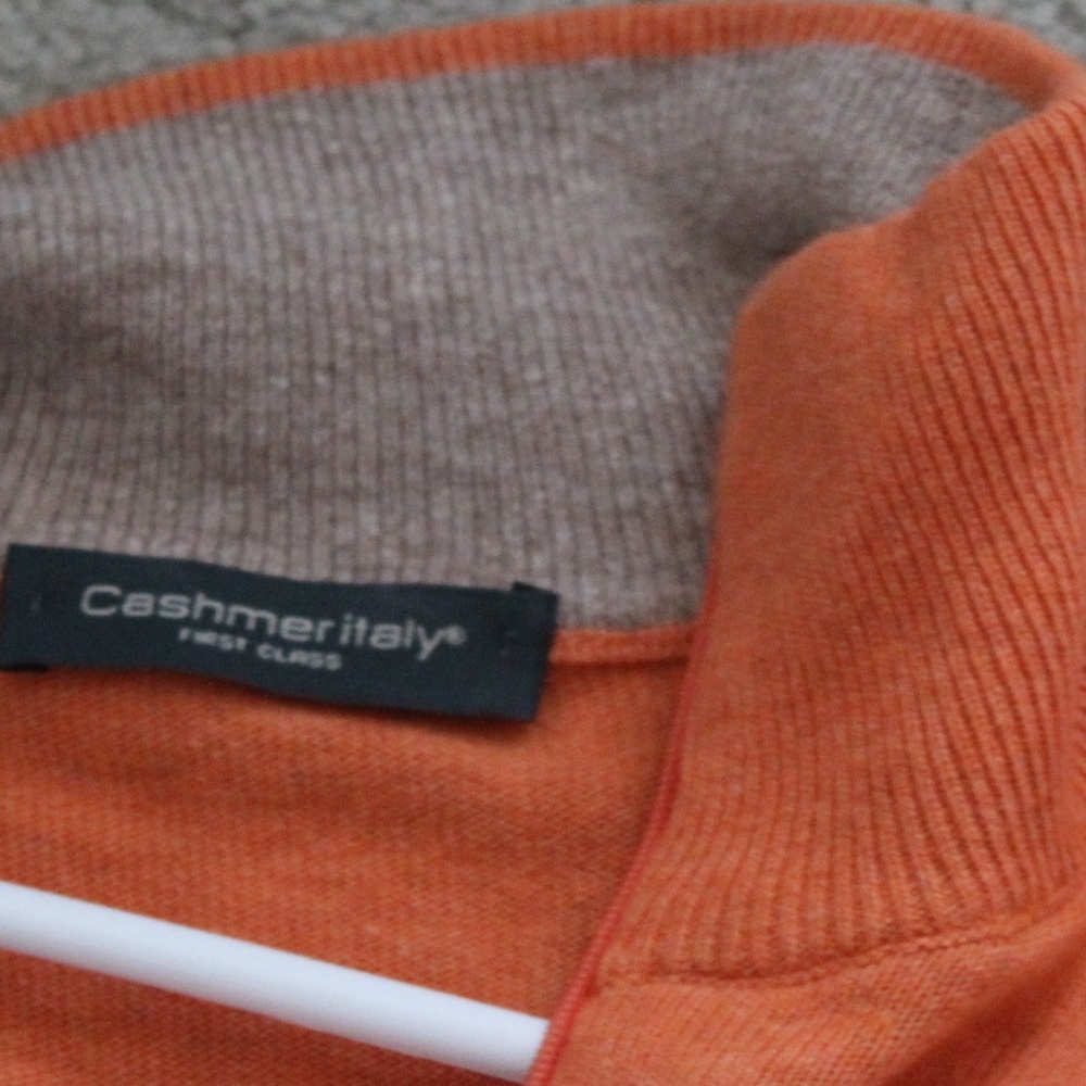 Cashmere Half Zip Sweater from Italy